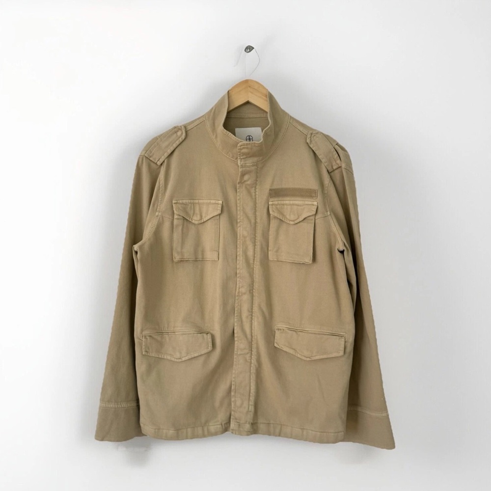 Anine Bing Army Utility Field Jacket Beige Minimalist Size Large SS ‘20